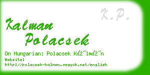 kalman polacsek business card